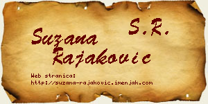 Suzana Rajaković vizit kartica